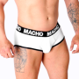 MACHO - MS30BL SLIP BLANCO L:: Discreción en tusexshopgay.com