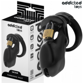 ADDICTED TOYS LOCKED - FORBIDDEN VAULT JAULA PARA PENE 10 CM:: Discreción en tusexshopgay.com