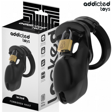 ADDICTED TOYS LOCKED - FORBIDDEN VAULT JAULA PARA PENE 10 CM:: Discreción en tusexshopgay.com