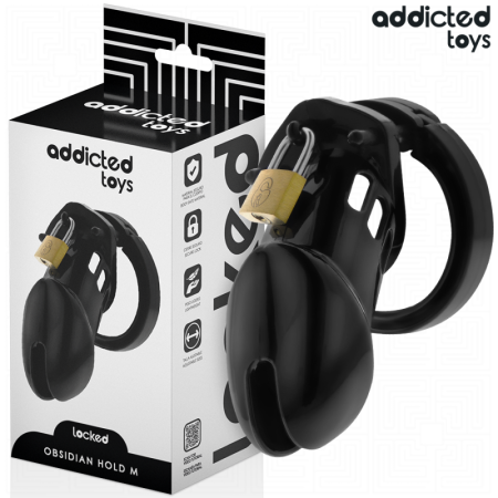 ADDICTED TOYS LOCKED - OBSIDIAN HOLD JAULA PARA PENE TALLA M:: Discreción en tusexshopgay.com
