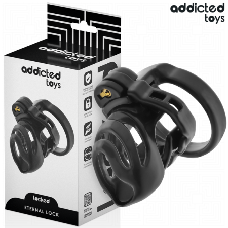 ADDICTED TOYS LOCKED - ETERNAL LOCK JAULA PARA PENE 9 CM:: Discreción en tusexshopgay.com