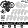 ADDICTED TOYS LOCKED - ETERNAL LOCK JAULA PARA PENE 9 CM:: Discreción en tusexshopgay.com