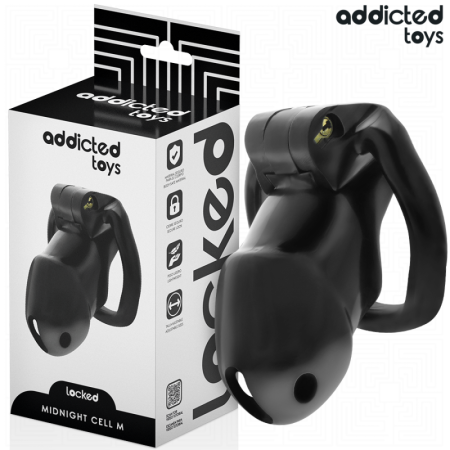 ADDICTED TOYS LOCKED - MINDNIGHT CELL JAULA PARA PENE 4.2 CM TALLA M:: Discreción en tusexshopgay.com