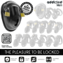 ADDICTED TOYS LOCKED - KEYLESS RESTRAINT JAULA PARA PENE 11,5 CM:: Discreción en tusexshopgay.com