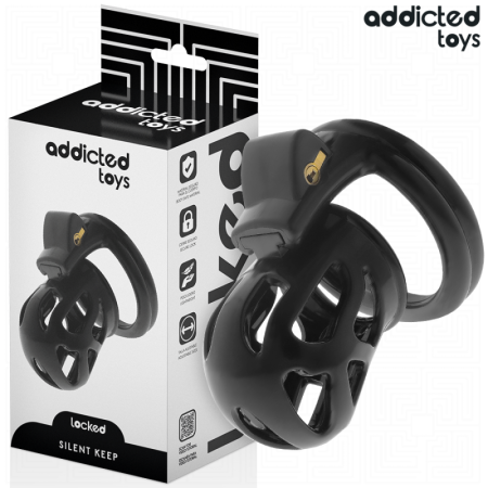 ADDICTED TOYS LOCKED - SILENT KEEP JAULA PARA PENE 7,5 CM:: Discreción en tusexshopgay.com