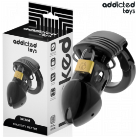 ADDICTED TOYS LOCKED - CHASTITY DEPTHS JAULA PARA PENE 7,5 CM:: Discreción en tusexshopgay.com