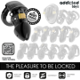 ADDICTED TOYS LOCKED - CHASTITY DEPTHS JAULA PARA PENE 7,5 CM:: Discreción en tusexshopgay.com