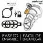 ADDICTED TOYS LOCKED - SILVER LOCK JAULA PARA PENE DE METAL TALLA S:: Discreción en tusexshopgay.com