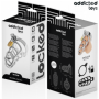 ADDICTED TOYS LOCKED - SILVER LOCK JAULA PARA PENE DE METAL TALLA S:: Discreción en tusexshopgay.com