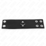 KINK - ANILLO PENE CUERO CON CIERRE A PRESIÓN 18 X 5 CM:: Discreción en tusexshopgay.com