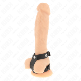 KINK - ANILLO PENE DOBLE POLIPIEL AJUSTABLE:: Discreción en tusexshopgay.com