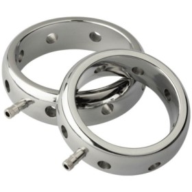 ELECTRASTIM - PRESTIGE ANILLO ELECTROMAGNÉTICO DE METAL PARA EL PENE 34 MM:: Discreción en tusexshopgay.com