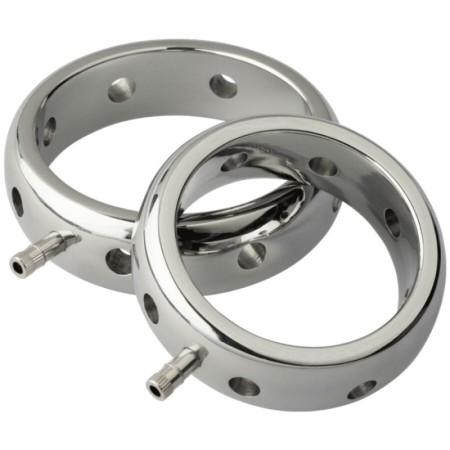 ELECTRASTIM - PRESTIGE ANILLO ELECTROMAGNÉTICO DE METAL PARA EL PENE 34 MM:: Discreción en tusexshopgay.com